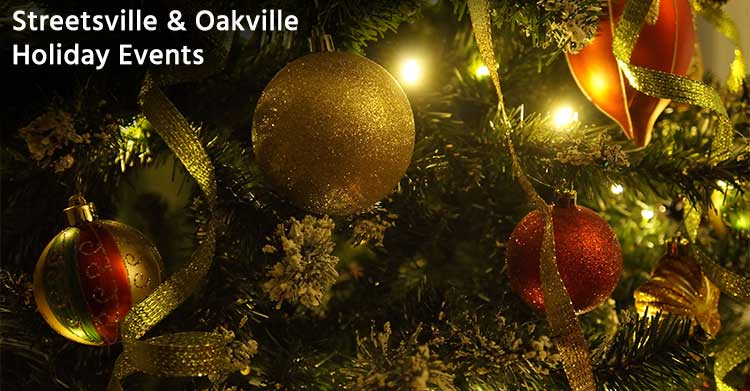 Streetsville & oakville holiday events